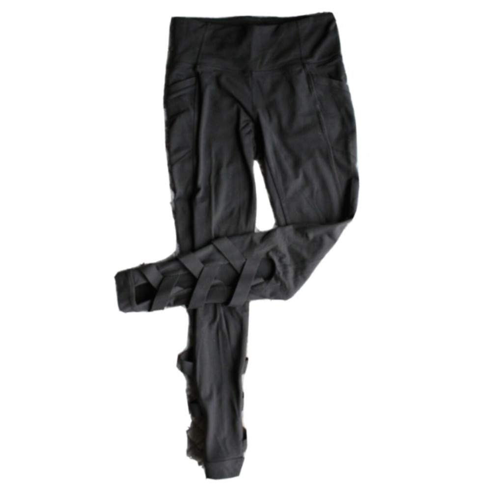 Athleta Capri Leggings Women’s Yoga Black High Rise Size Small